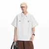 CATTEE men's American retro solid color pullover POLO shirt, men's heavyweight 220g trendy loose short-sleeved T-shirt Application Scenario